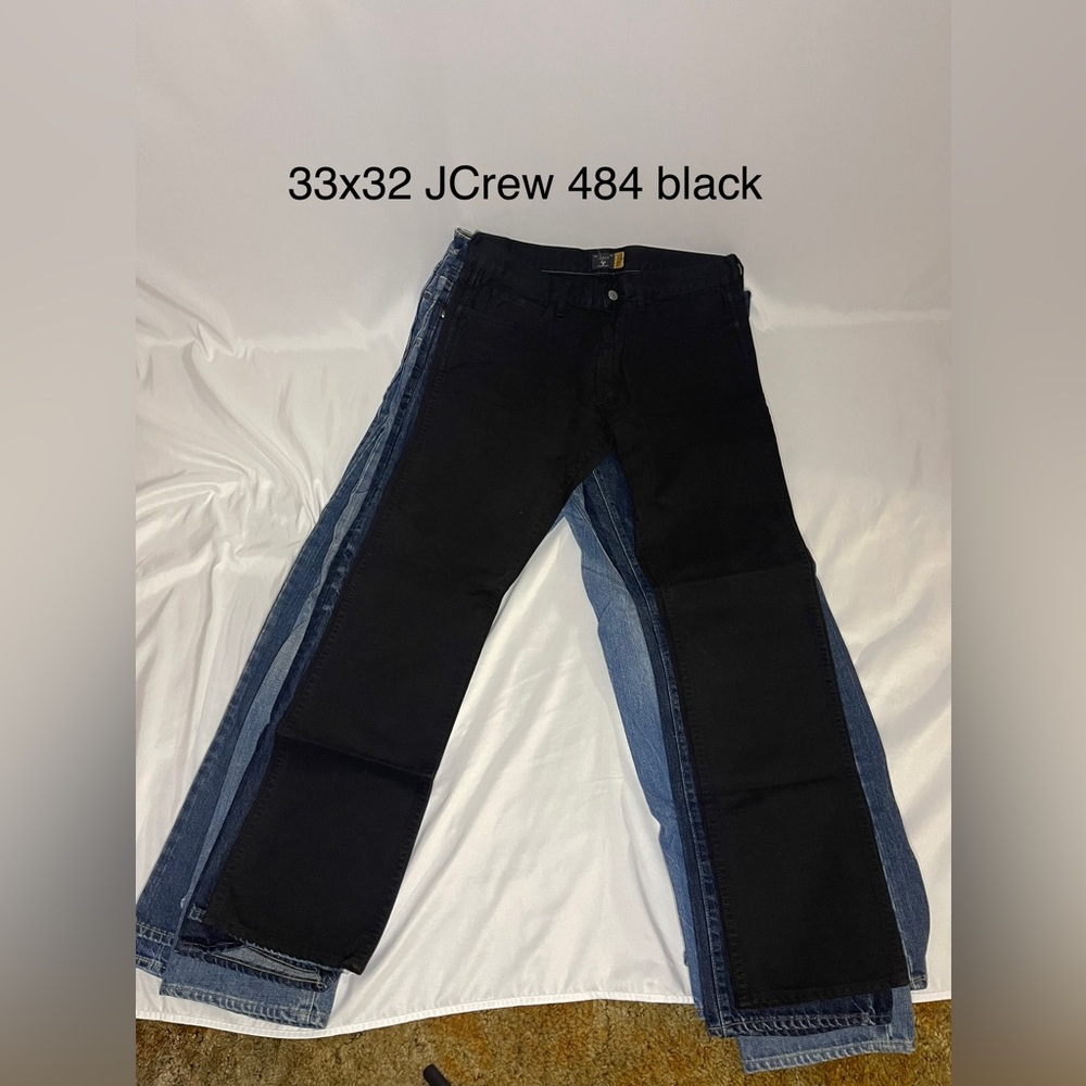 33x32 JCrew 484 Denim Black